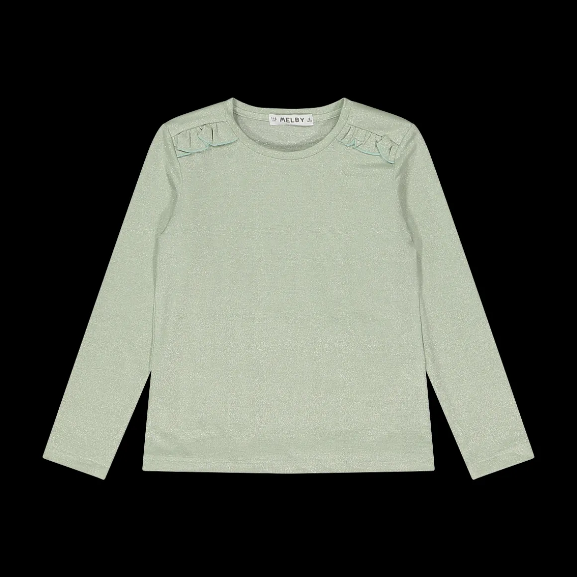 T-shirt a manica lunga in jersey lurex da bambina
