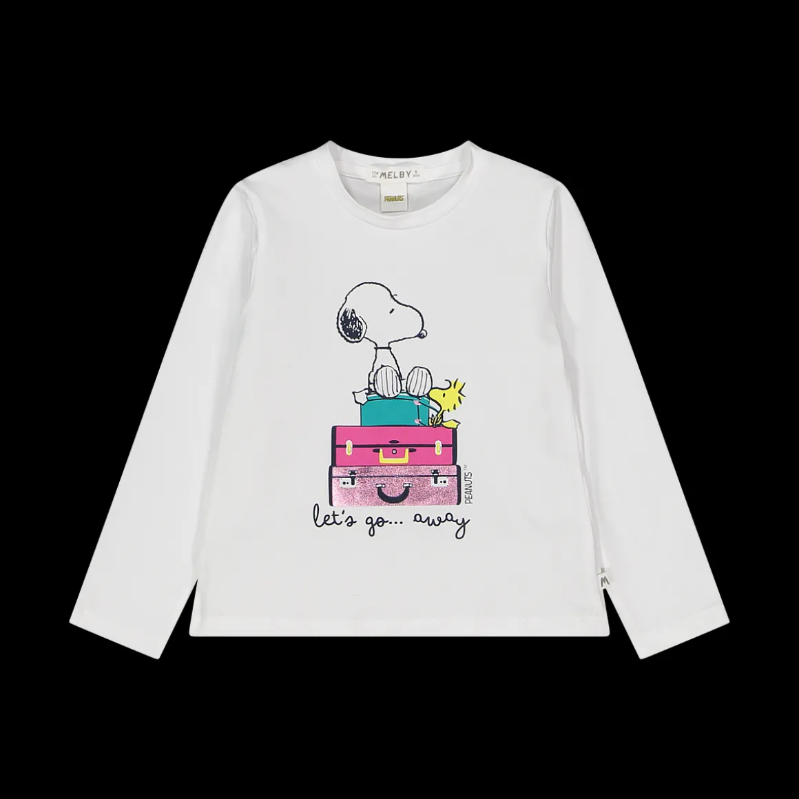 T-shirt a manica lunga Snoopy da bambina