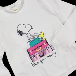 T-shirt a manica lunga Snoopy da bambina