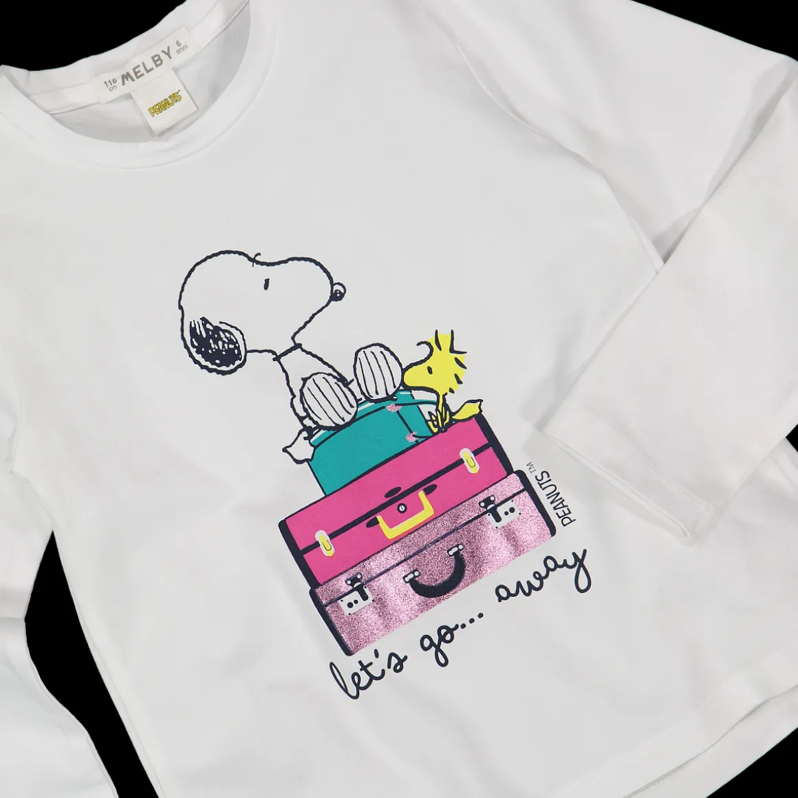 T-shirt a manica lunga Snoopy da bambina