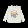 T-shirt a maniche lunghe in interlock per bambina