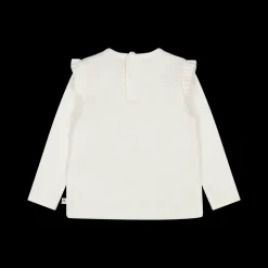 T-shirt a maniche lunghe in interlock per neonata