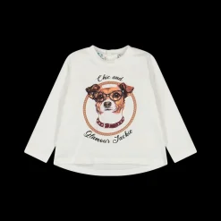 T-shirt a maniche lunghe per neonata