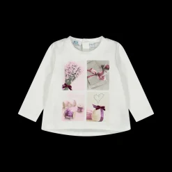 T-shirt a maniche lunghe per neonata