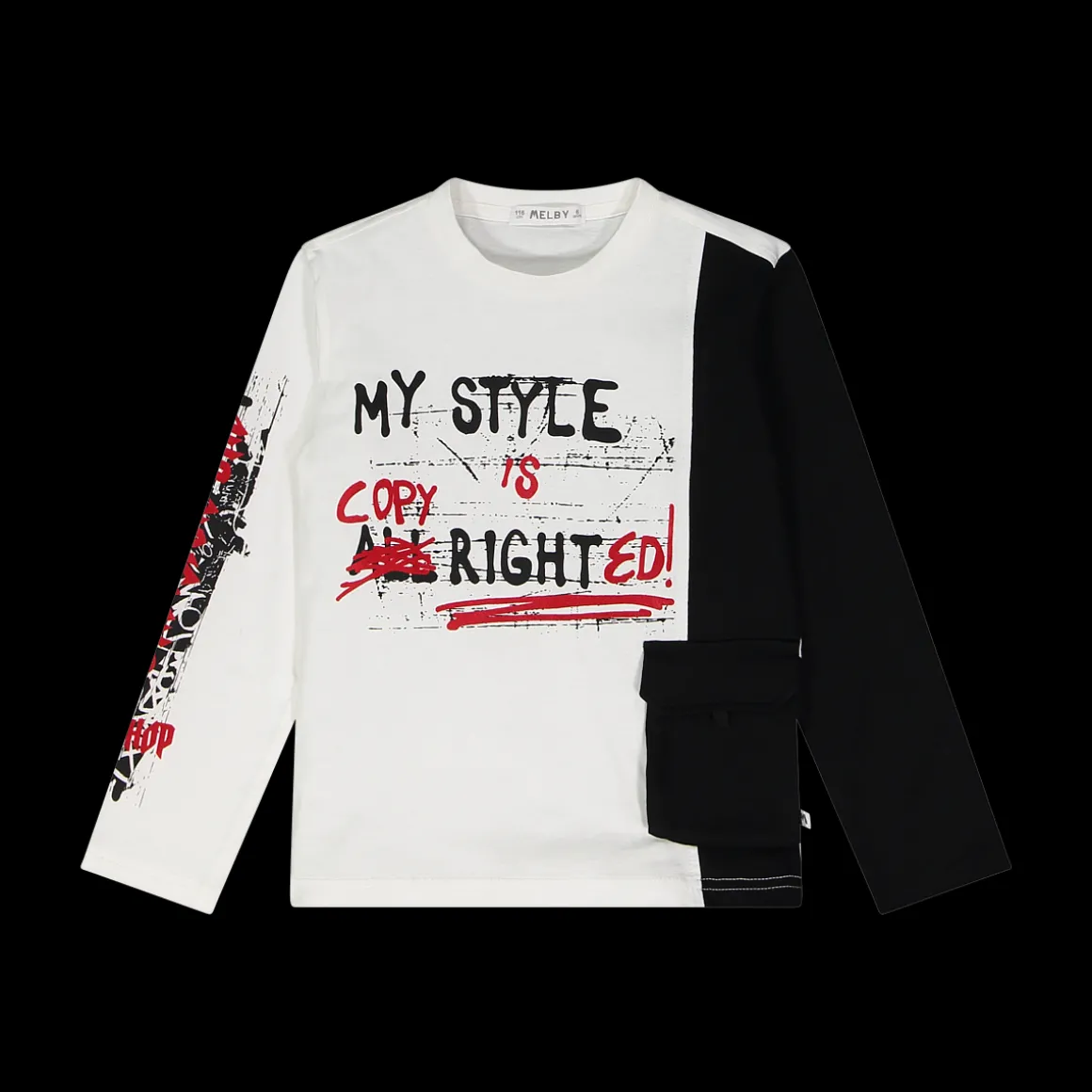 T-shirt bicolore per ragazzo