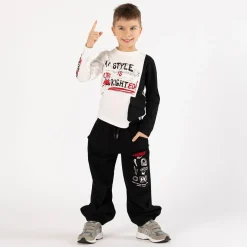 T-shirt bicolore per ragazzo