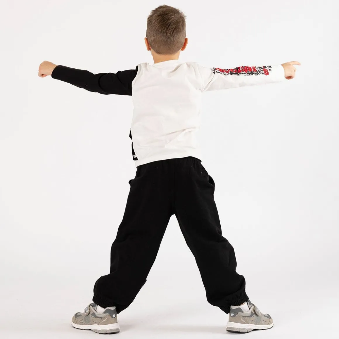 T-shirt bicolore per ragazzo