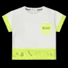 T-shirt boxy da bambina con rete