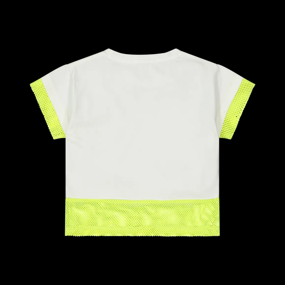 T-shirt boxy da bambina con rete