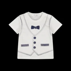 T-shirt con gilet stampato da bambino