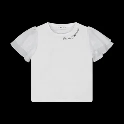 T-shirt con manica ad aletta bambina