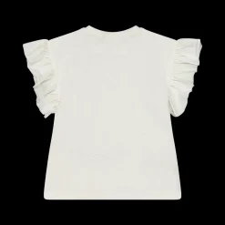 T-shirt con maniche ad aletta da bambina