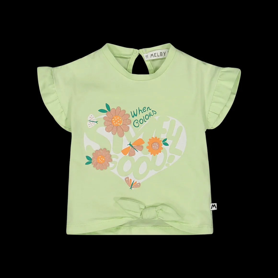 T-shirt con nodo per neonata
