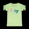 T-shirt con nodo su maniche bambina