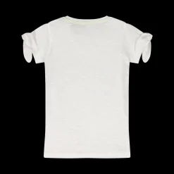 T-shirt con nodo su maniche bambina