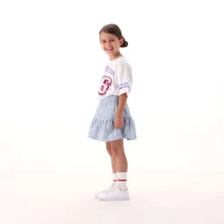T-shirt con paillettes per bambina