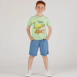 T-shirt con personaggi da bambino