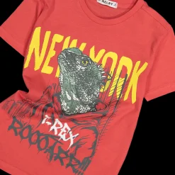 T-shirt con personaggi da bambino