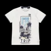 T-shirt con profili per bambino