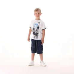 T-shirt con profili per bambino