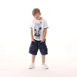 T-shirt con profili per bambino