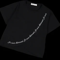 T-shirt con scritta elegante bambina