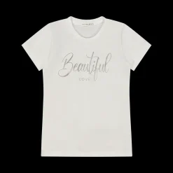 T-shirt con scritta per bambina