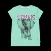 T-shirt con stampa animali da bambina