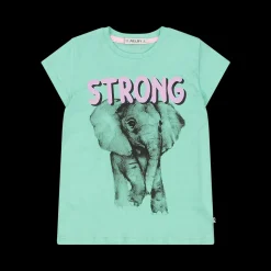 T-shirt con stampa animali da bambina