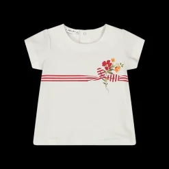 T-shirt con stampa da bambina