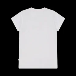 T-shirt con stampa e paillettes da bambina