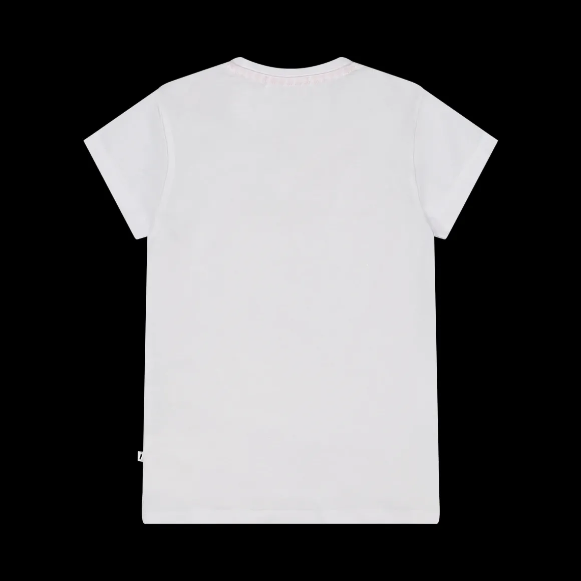 T-shirt con stampa e paillettes da bambina