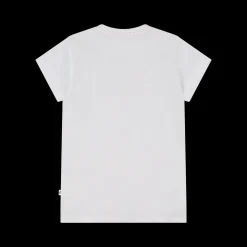 T-shirt con stampa e paillettes da bambina
