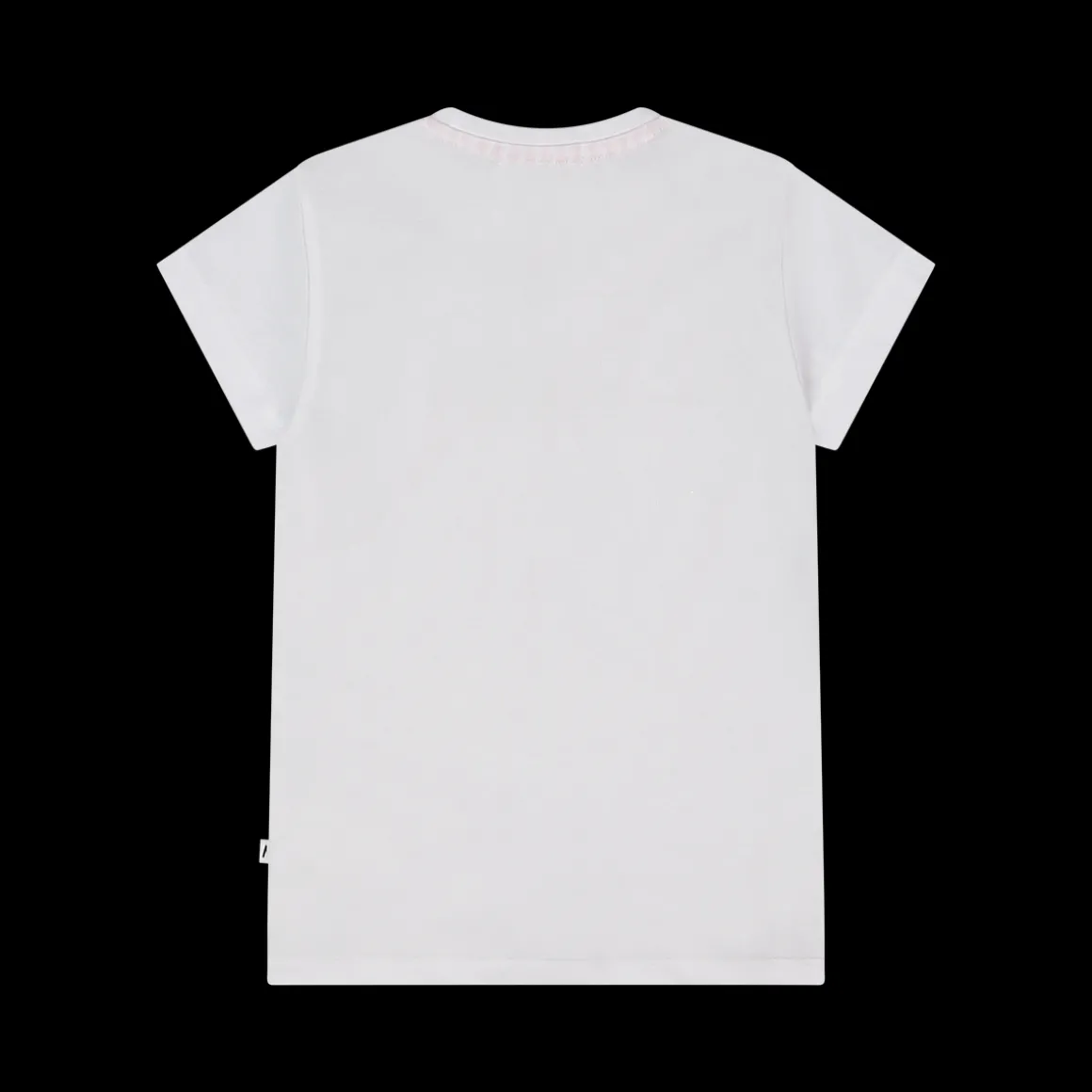 T-shirt con stampa e paillettes da bambina