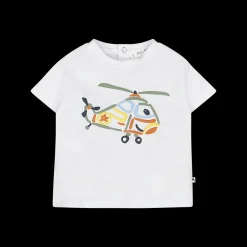 T-shirt con stampa elicottero per bambino
