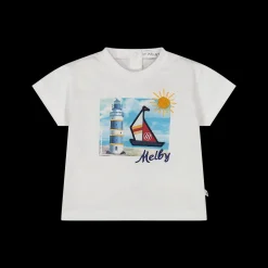 T-shirt con stampa marina per bambino