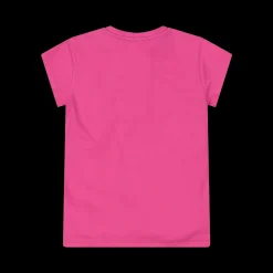 T-shirt con stampa multicolor da bambina