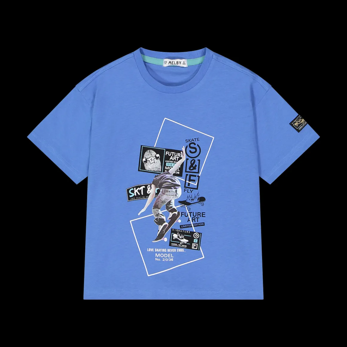 T-shirt con stampa scritte da bambino
