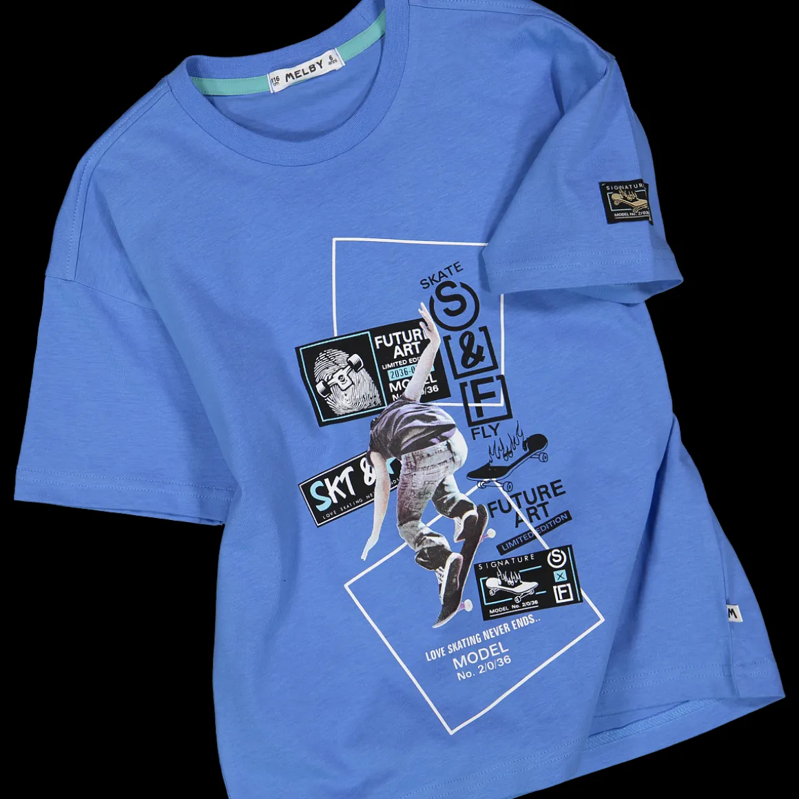 T-shirt con stampa scritte da bambino