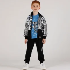 T-shirt con stampa scritte da bambino