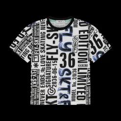T-shirt con stampa scritte da bambino