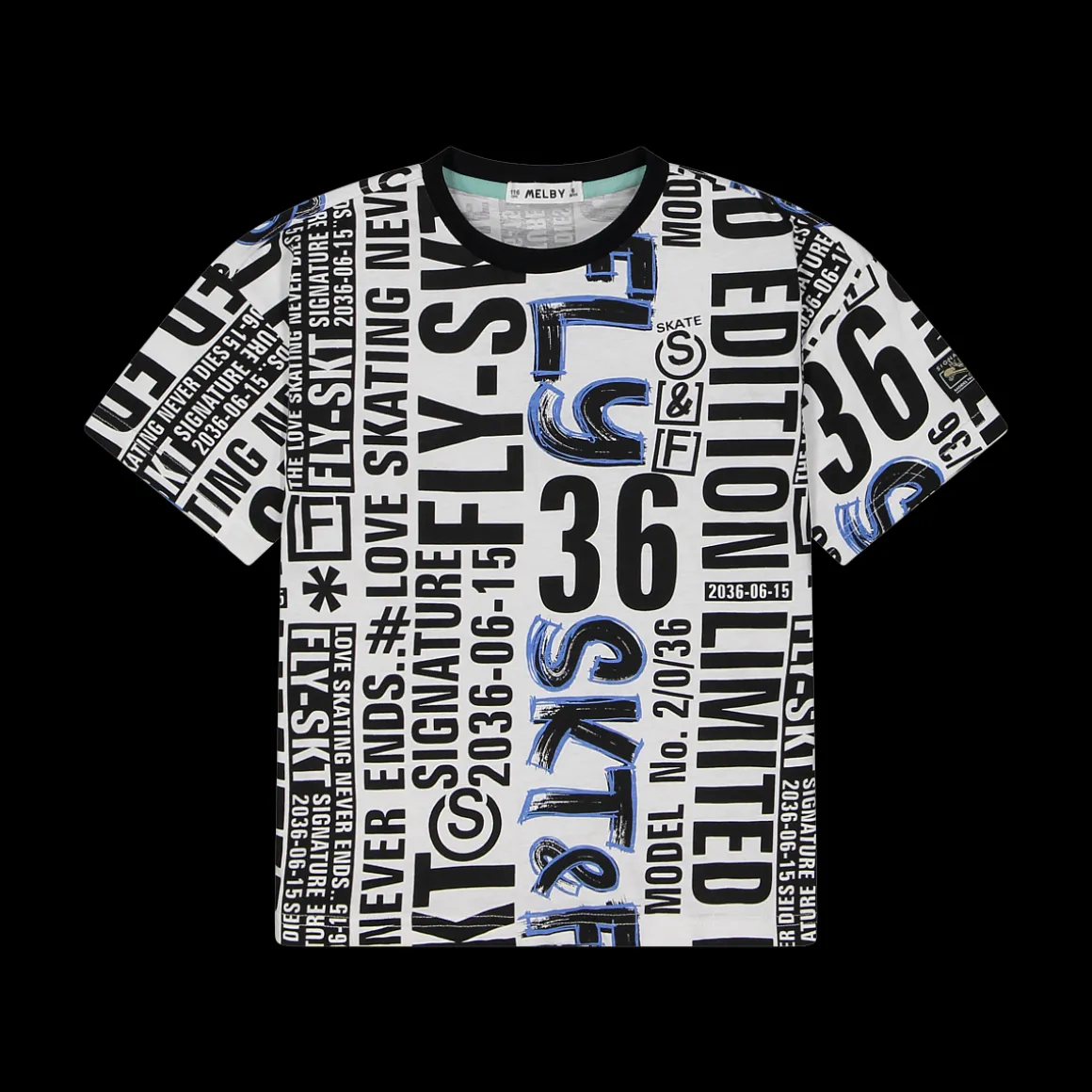 T-shirt con stampa scritte da bambino