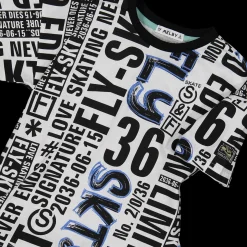 T-shirt con stampa scritte da bambino