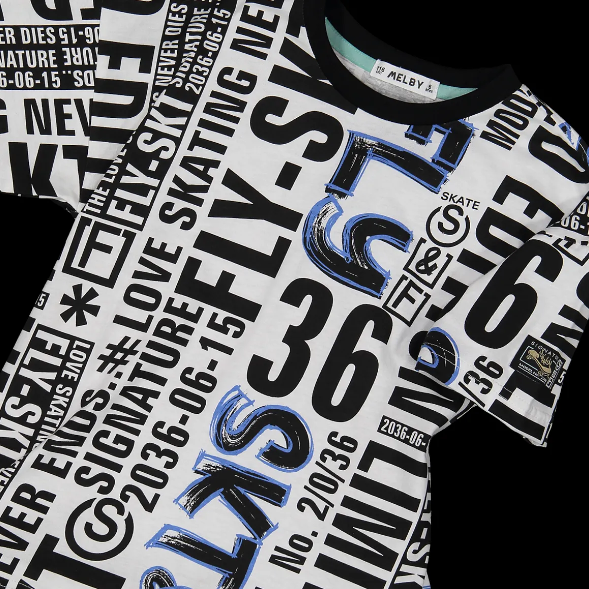 T-shirt con stampa scritte da bambino