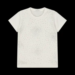 T-shirt con strass da bambina