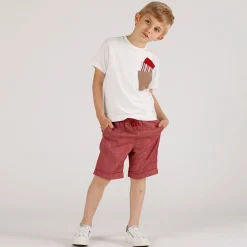 T-shirt con taschini da bambino