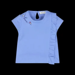 T-shirt con volant per bambina