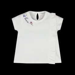T-shirt con volant per bambina