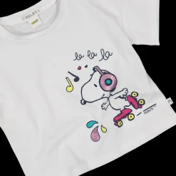 T-shirt da bambina con stampa Peneauts