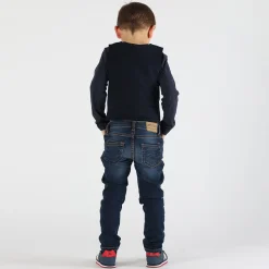 T-shirt da bambino con stampa scozzese